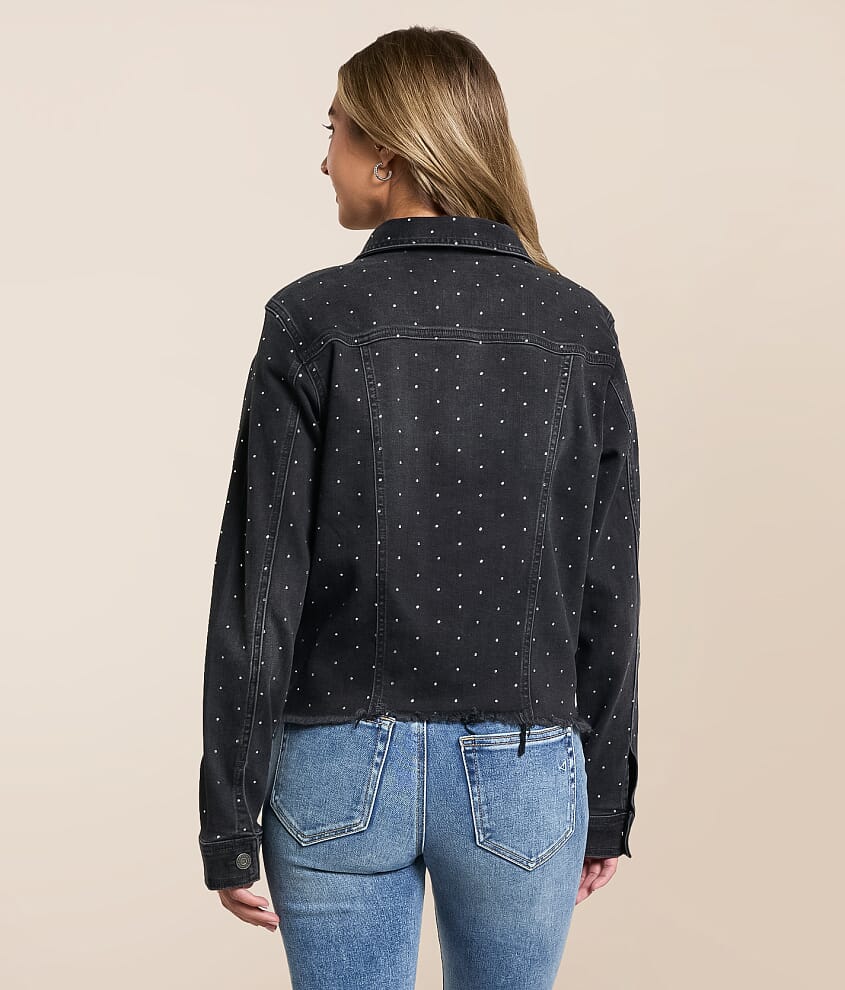 Rhinestone Denim Stretch Jacket