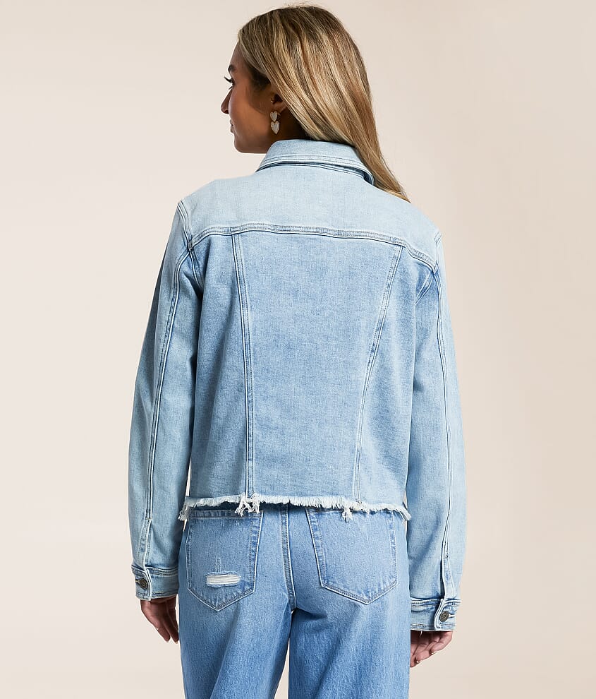 Washed Denim Stretch Jacket - thumbnail 3