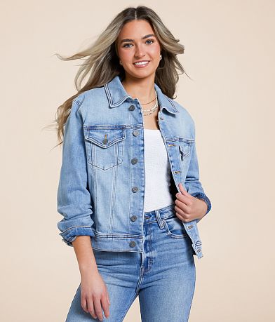 Z Supply All Day Knit Denim Cropped Jacket - Women's Coats Z Supply All Day Knit Denim Cropped Jacket - Women's Coats
