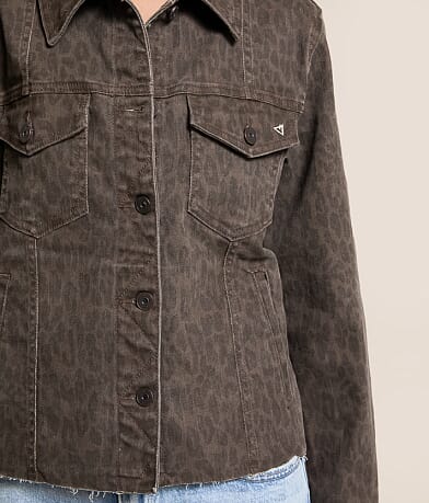 Cheetah Stretch Denim Jacket thumbnail 5
