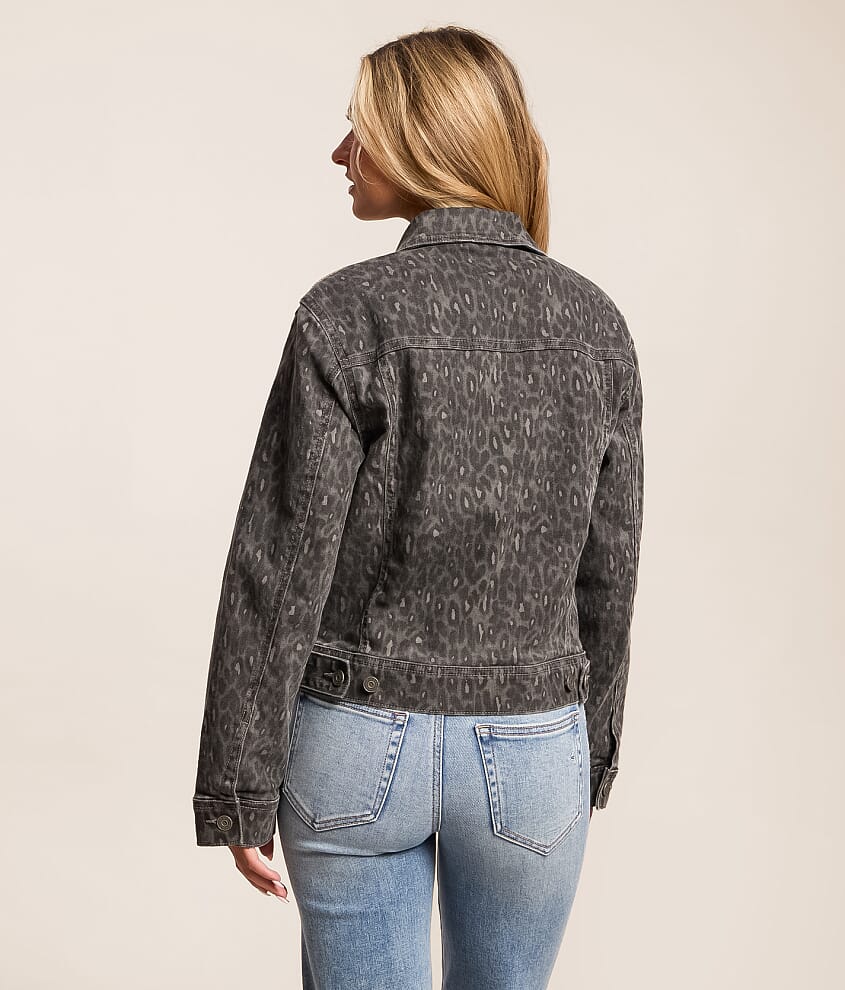 Leopard Denim Stretch Jacket - thumbnail 3
