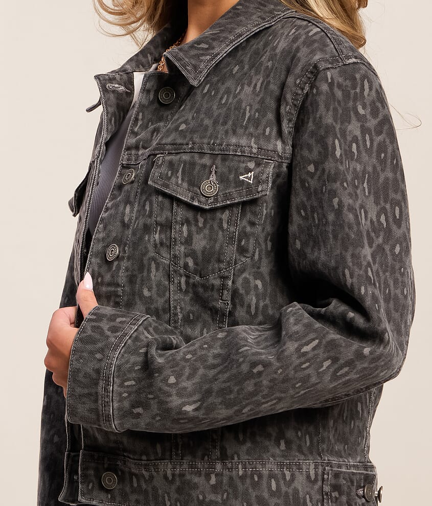 Leopard Denim Stretch Jacket - thumbnail 4