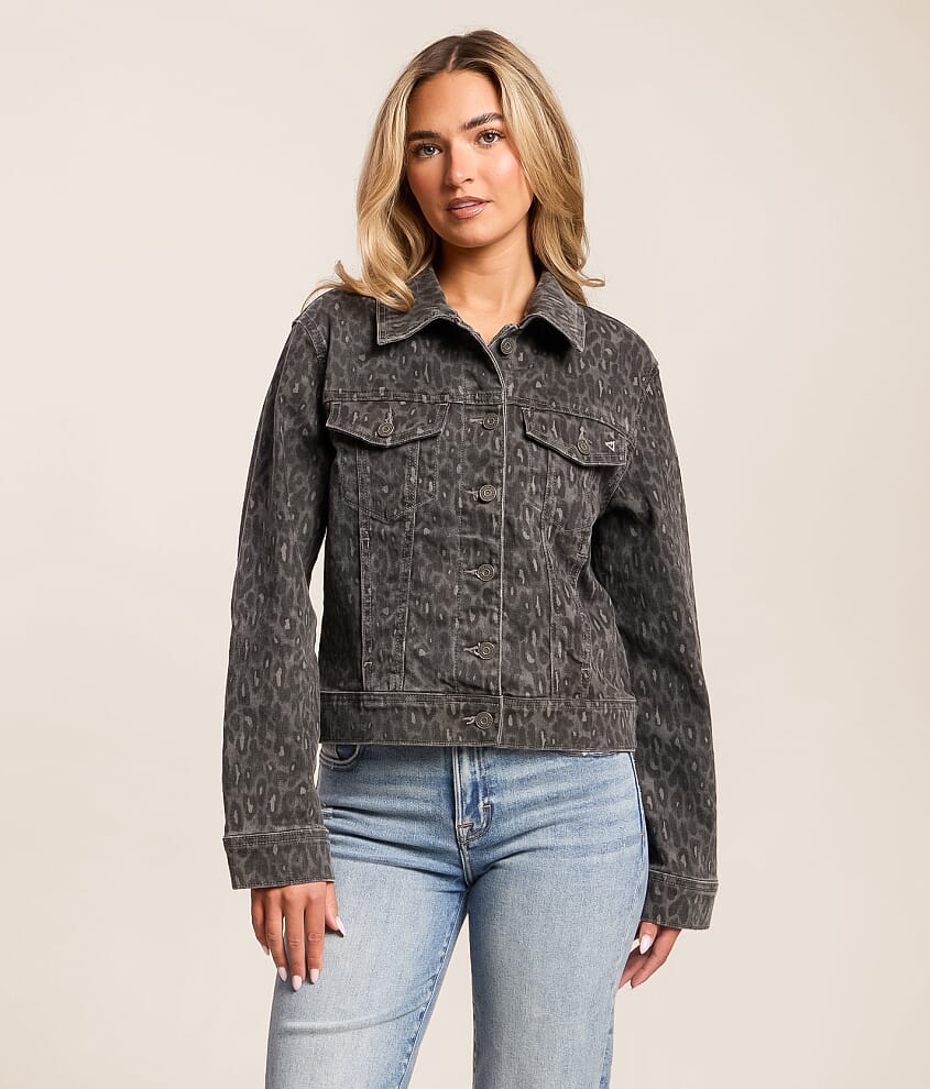 Leopard Denim Stretch Jacket - thumbnail 2