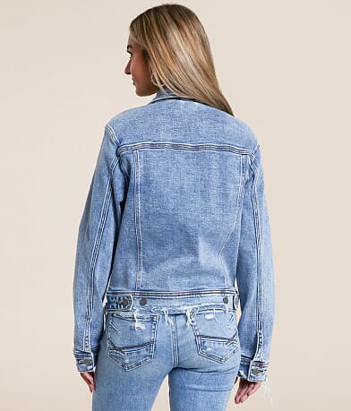 Washed Denim Stretch Jacket thumbnail 3