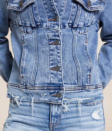 Washed Denim Stretch Jacket thumbnail 4