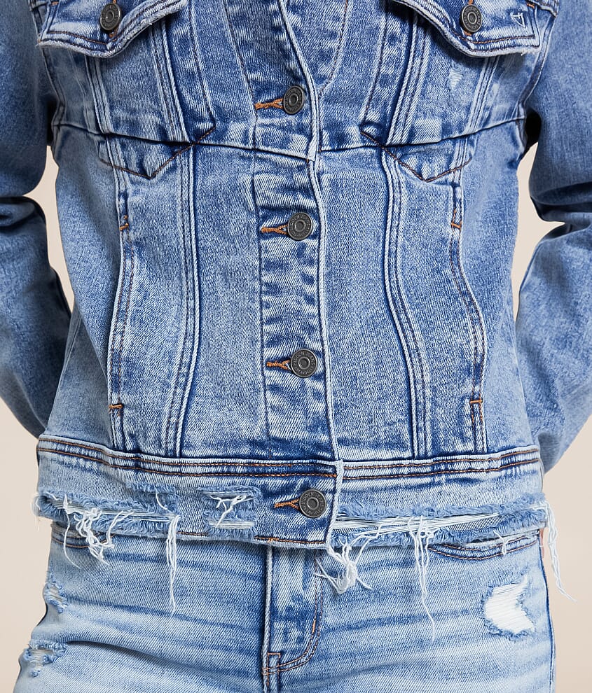 Washed Denim Stretch Jacket