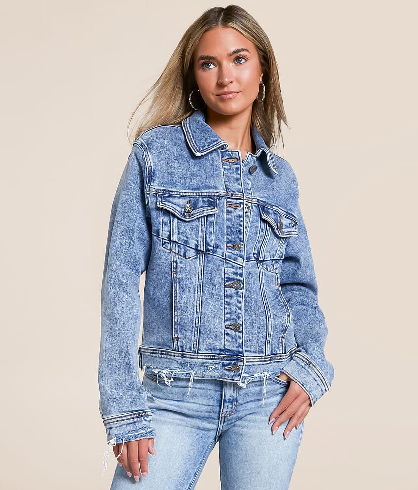 Washed Denim Stretch Jacket