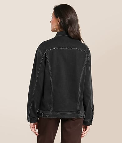 Studded Denim Oversized Jacket thumbnail 3