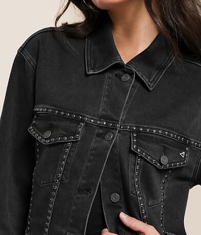 Studded Denim Oversized Jacket thumbnail 4
