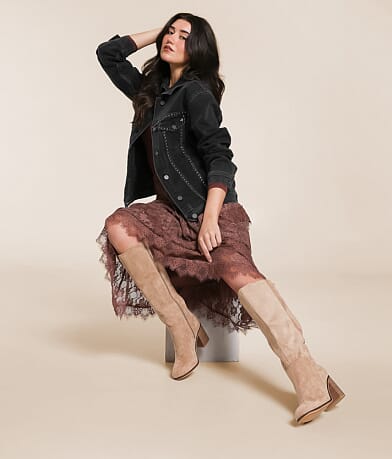 Studded Denim Oversized Jacket thumbnail 6