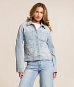レディース Denim Jacket 1st.Type Stripes Hidden