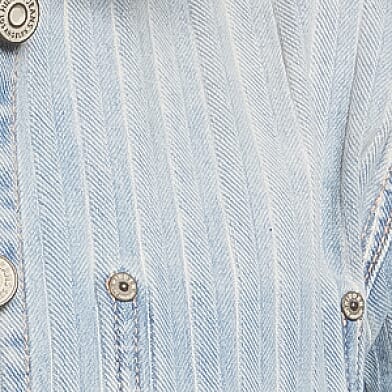 Striped Denim Stretch Jacket thumbnail 5