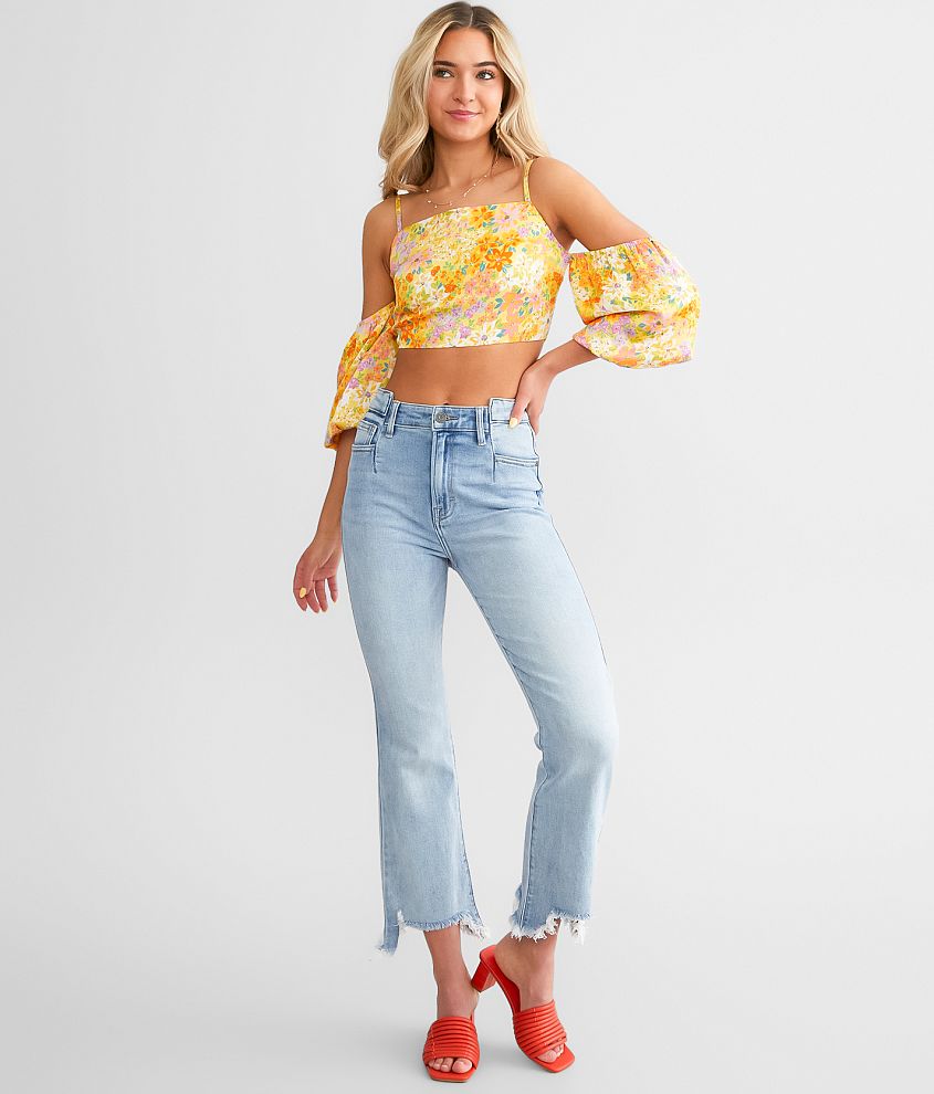 HIDDEN Happi Cropped Flare Stretch Jean