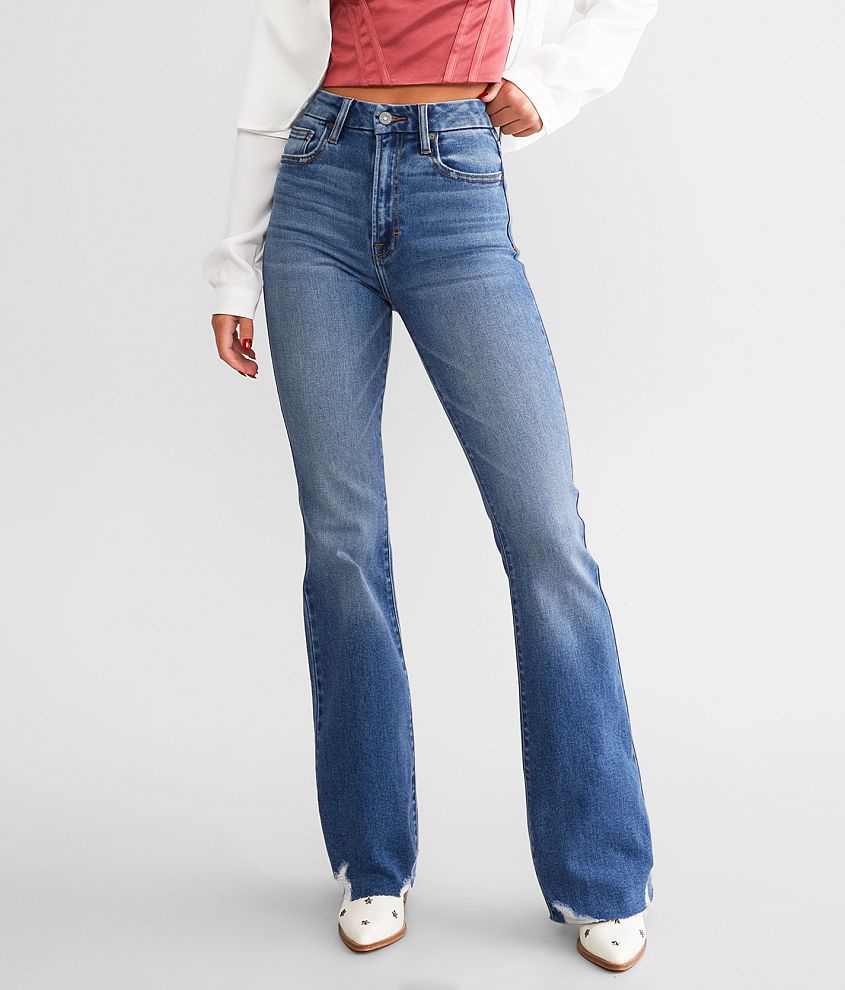 HIDDEN Happi Cropped Flare Stretch Jean - Women's Jeans in Light Wash