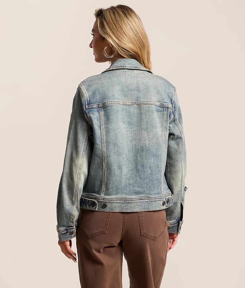 Washed Denim Stretch Jacket
