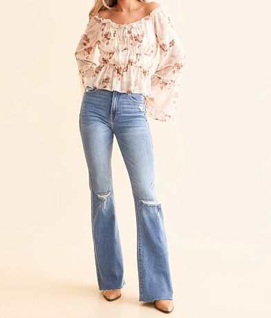 HIDDEN Happi Flare Stretch Jean front view