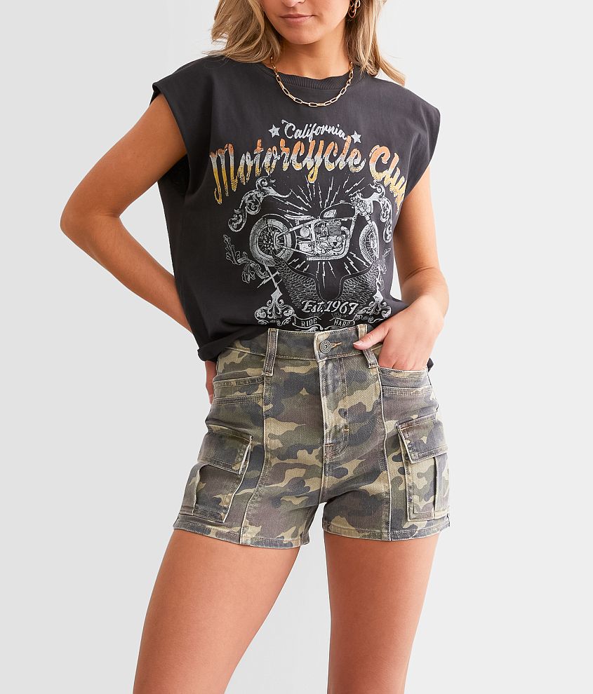 Army cargo shorts womens online