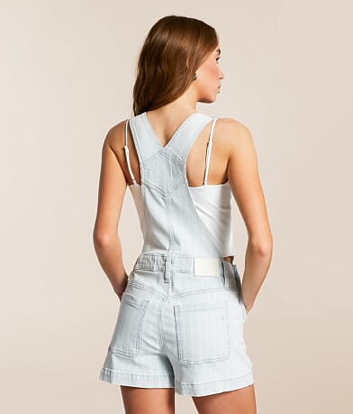 Dylan Striped Denim Overall Short thumbnail 4