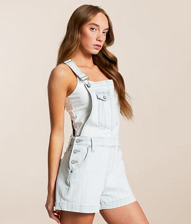 Dylan Striped Denim Overall Short thumbnail 3