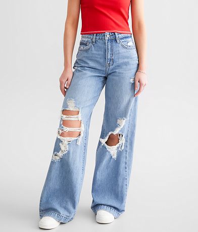 HIDDEN Nori Wide Leg Jean FULL_LEFT_SIDE