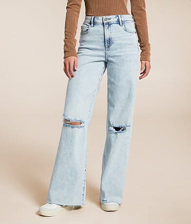 HIDDEN Nori Wide Leg Stretch Jean front view