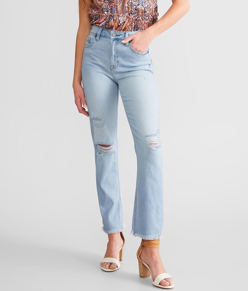 HIDDEN Happi Cropped Flare Stretch Jean - Women's Jeans in Light