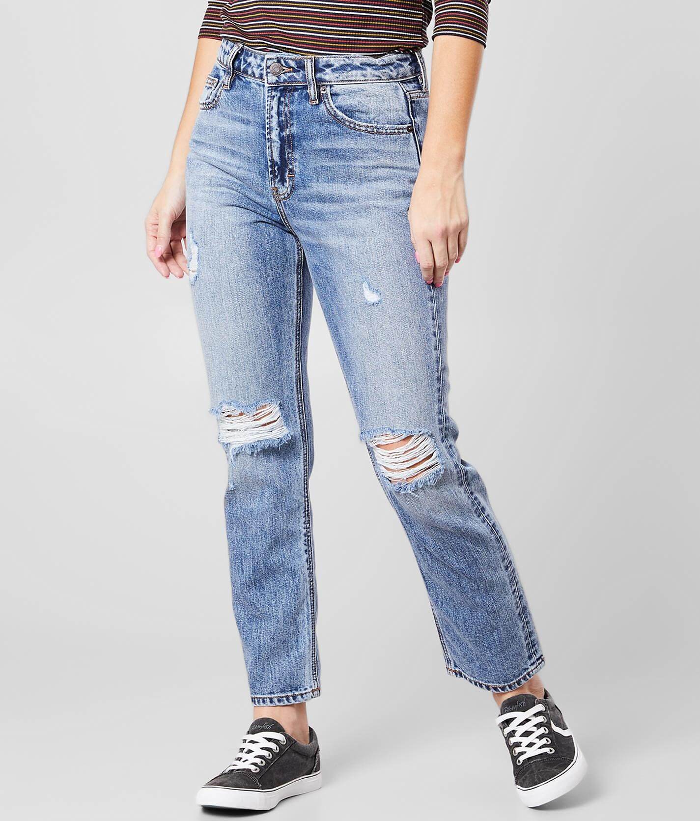 buckle mom jeans