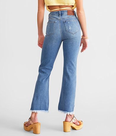 HIDDEN Happi Cropped Split Flare Stretch Jean BACK
