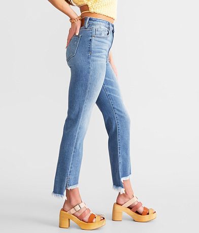 HIDDEN Happi Cropped Split Flare Stretch Jean FULL_RIGHT_SIDE