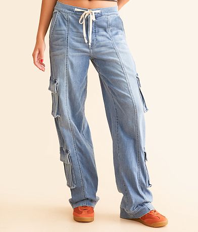 HIDDEN Alyx Baggy Cargo Stretch Jean front view