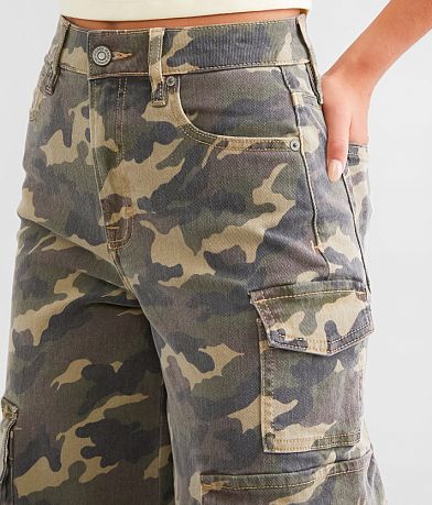 HIDDEN Nori Camo Wide Leg Cargo Stretch Jean misc detail 1 view
