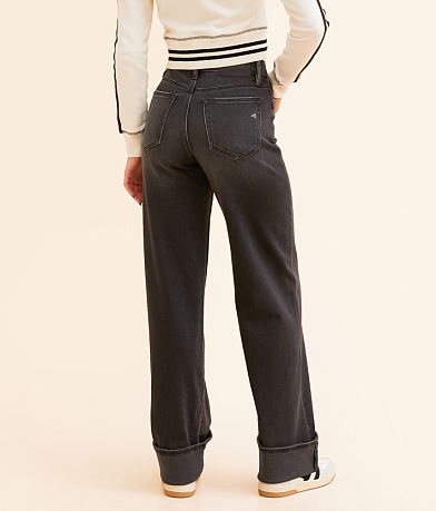 HIDDEN Logan Dad Stretch Cuffed Jean back view