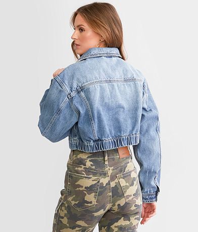 HIDDEN Cropped Denim Jacket BACK