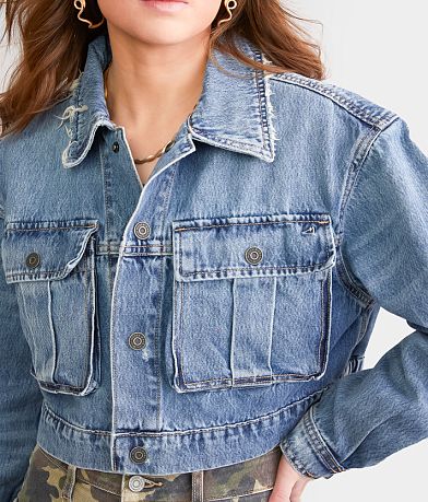 HIDDEN Cropped Denim Jacket MISC_DETAIL_1