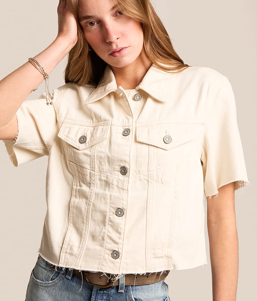 Denim Cropped Shirt