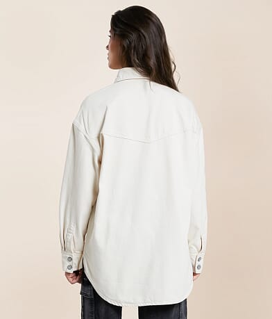 HIDDEN Oversized Denim Jacket back view