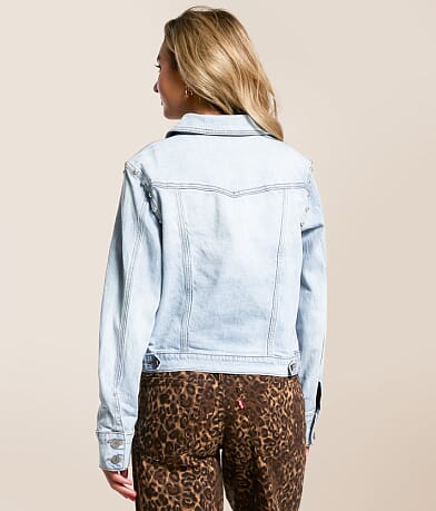 Studded Denim Stretch Jacket thumbnail 4