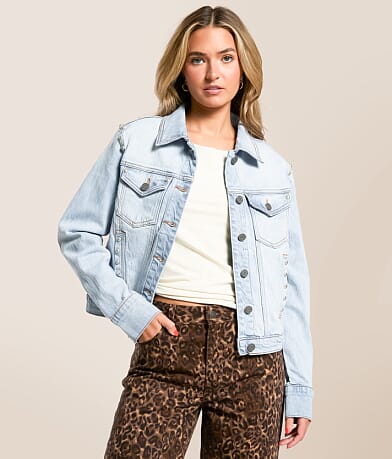 Studded Denim Stretch Jacket thumbnail 3