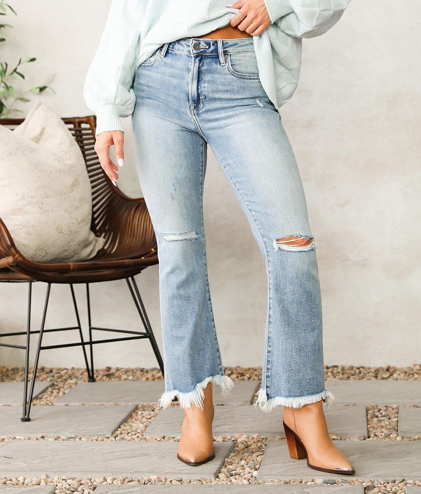 Crop flared jeans - Women