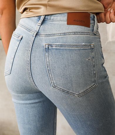 HIDDEN Happi Cropped Flare Stretch Jean back pocket view