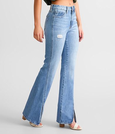 HIDDEN Happi Split Flare Jean FULL_LEFT_SIDE
