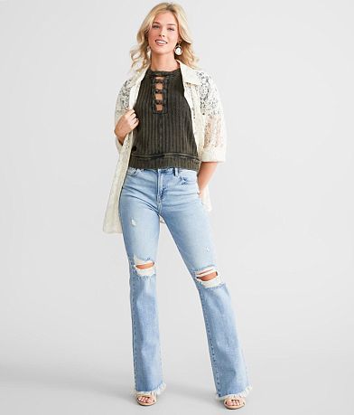 HIDDEN Happi Flare Stretch Jean misc detail 2 view