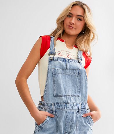 HIDDEN Dylan Cargo Denim Overalls - Women's Rompers & Jumpsuits in