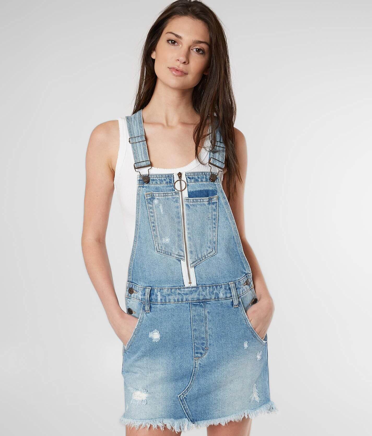 Denim clearance overall skirts