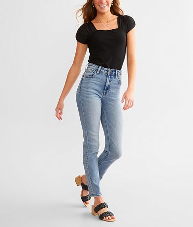 Hidden Jeans Zoey Light Wash Classic Stretch Mom Jean