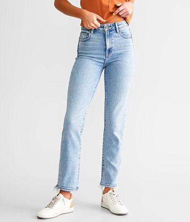 HIDDEN Tracey Cropped Straight Stretch Jean front view