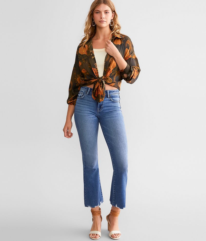 HIDDEN Happi Cropped Flare Stretch Jean