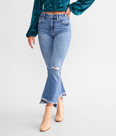 HIDDEN Happi Cropped Flare Stretch Jean front view
