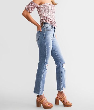 The Happi Coated Clean Stretch Flare- Hidden Denim