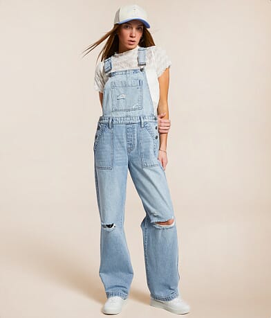 HIDDEN Dylan Denim Overalls - Women's Rompers & Jumpsuits in Light | Buckle